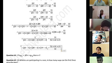 Permutation and Combination - Part 2 - CA Foundation - May 2021 - Lecture 58 - Date 27-05-2021
